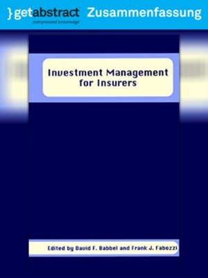 cover image of Investitionsmanagement für Versicherungsunternehmen (Zusammenfassung)
